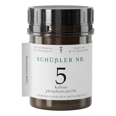 Schüssler No.5 Kalium phosphoricum D 6 tabletti, 1000 tk Schüssler No.5 Kalium phosphoricum D 6 tabletti, 1000 tk