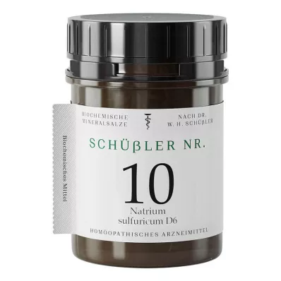 Schüssler nr 10 Sodium sulfuricum D 6 tabletti, 400 tk