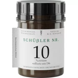 SCHÜSSLER NR.10 Natrium sulphuricum D 6 tabletti, 1000 tk