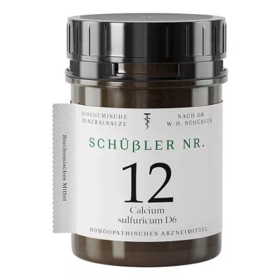 SCHÜSSLER nr.12 Calcium sulphuricum D 6 tabletti, 400 tk
