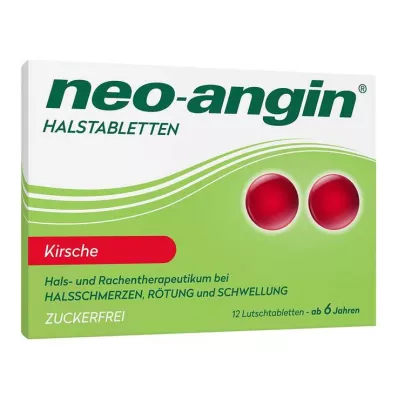 neo-angin kurgupastillid kirsi suhkruvabad, 12 tk