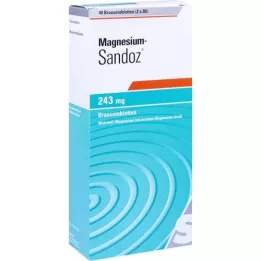 MAGNESIUM SANDOZ 243 mg kihisevad tabletid, 40 tk