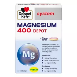 DOPPELHERZ Magnesium 400 Depot süsteemi tabletid, 30 tk