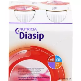 DIASIP Maasika maitse, 4X200 ml