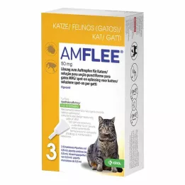 AMFLEE 50 mg süstelahus kassidele, 3 tk