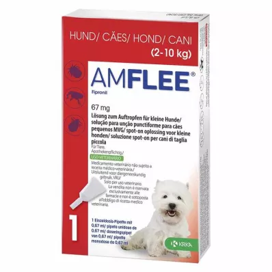 Amflee 67 mg väikestele koertele, 3 tabletti