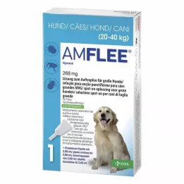 AMFLEE 268 mg täpne lahus suurtele koertele 20-40 kg, 3 tk