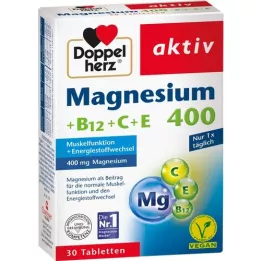 DOPPELHERZ Magneesium 400+B12+C+E tabletid, 30 tk