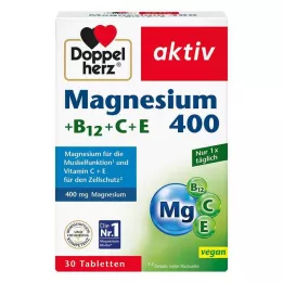 DOPPELHERZ Magneesium 400+B12+C+E tabletid, 30 tk