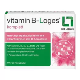 VITAMIN B-LOGES täielikud õhukese polümeerikattega tabletid, 120 tk