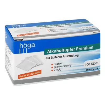 ALKOHOLTUPFER Premium 3x3 cm, 100 tk