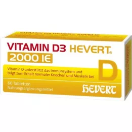 VITAMIN D3 HEVERT 2,000 I.U. tabletid, 60 tk