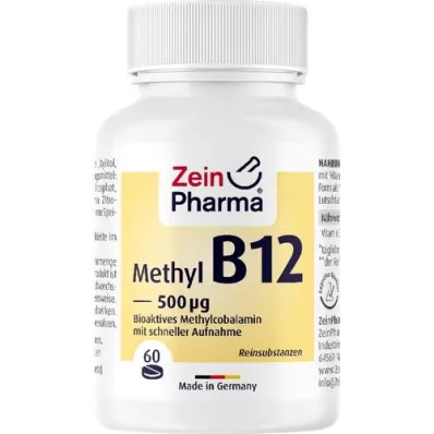 VITAMIN B12 500 μg metüülkobalamiini pastillid, 60 tk