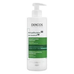 VICHY DERCOS Kõõmavastane šampoon rasusele peanahale, 390 ml