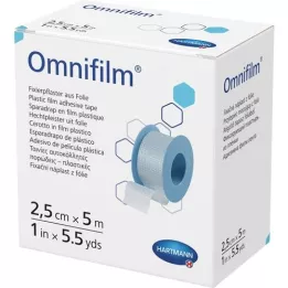 OMNIFILM Fikseerimiskips foolium 2,5 cm x 5 m, 1 tk