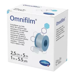 OMNIFILM Fikseerimiskips foolium 2,5 cm x 5 m, 1 tk