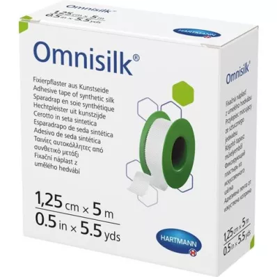 OMNISILK Fikseerimiskips kunstsiidist 1,25 cmx5 m, 1 tk