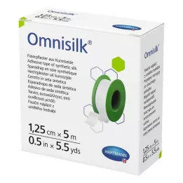 OMNISILK Fikseerimiskips kunstsiidist 1,25 cmx5 m, 1 tk