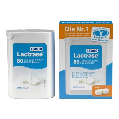 Lactrase 18 000 FCC tabletti dosaatoris topeltpakendis, 80 tk