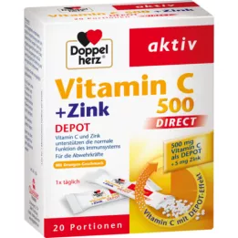 DOPPELHERZ C-vitamiin 500+Sink Depot DIRECT tabletid, 20 tk