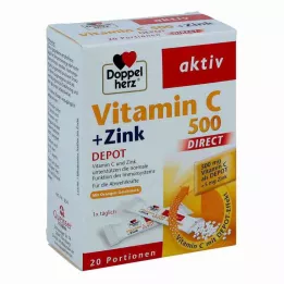 DOPPELHERZ C-vitamiin 500+Sink Depot DIRECT tabletid, 20 tk