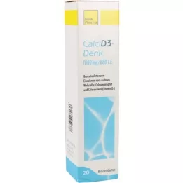 CALCI D3-Denk 1000 mg/880 I.E. piserdavad tabletid, 20 tk