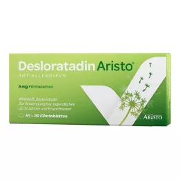 DESLORATADIN Aristo 5 mg õhukese polümeerikattega tabletid, 20 tk
