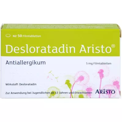 DESLORATADIN Aristo 5 mg õhukese polümeerikattega tabletid, 50 tk