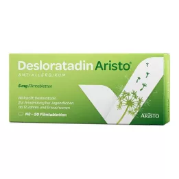 DESLORATADIN Aristo 5 mg õhukese polümeerikattega tabletid, 50 tk