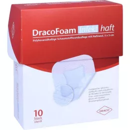 Dracofoam Infection Adhesive Foam haavakate 5x5 cm, 10 tk