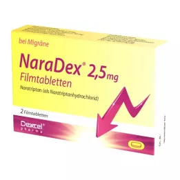 NaraDex® 2,5 mg õhukese polümeerikattega tabletid, 2 tk