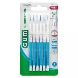 GUM Bi-Direction Interdentalb.0,9 mm sinine, 6 tk