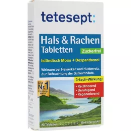 TETESEPT Kurgutabletid &amp; Kurgutabletid suhkruta, 20 tk