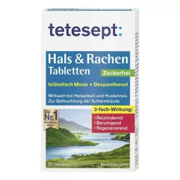 TETESEPT Kurgutabletid &amp; Kurgutabletid suhkruta, 20 tk
