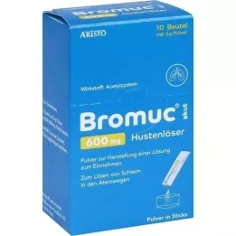 BROMUC äge 600 mg köha köhupuhastaja Plv.z.H.e.L.z.Einn., 10 tk