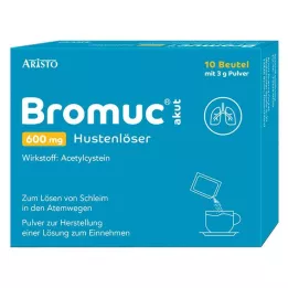 BROMUC äge 600 mg köha köhupuhastaja Plv.z.H.e.L.z.Einn., 10 tk