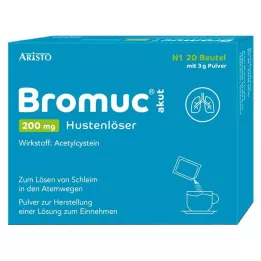 BROMUC akuutne 200 mg köha köhupuhastaja Plv.z.H.e.L.z.Einn., 20 tk