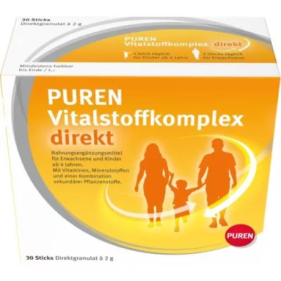 PUREN Vital substance complex direct graanulid, 30 tk