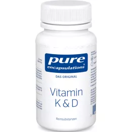 PURE ENCAPSULATIONS K-vitamiin &amp; D-kapslid, 60 tk