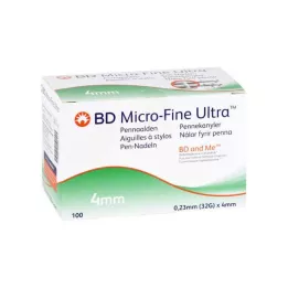BD MICRO-FINE ULTRA pliiatsinõelad 0,23x4 mm, 100 tk