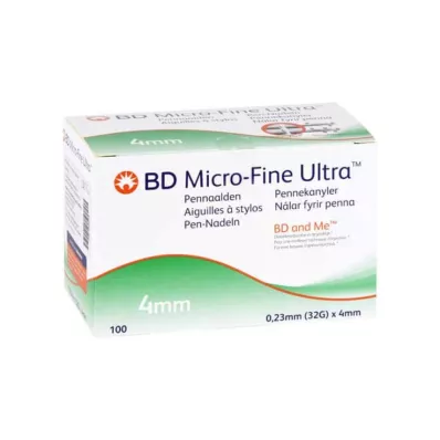 BD Micro-Fine Ultra Pen nõelad 0,23x4 mm, 100 tk