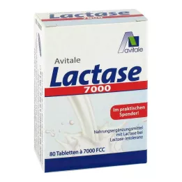LACTASE 7000 FCC Tabletid dosaatoris, 80 tk