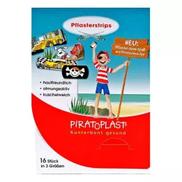 PIRATOPLAST Poiste kipsiribad 3 suurust, 16 tk