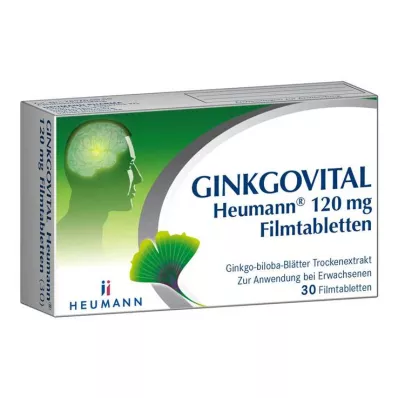 GINKGOVITAL Heumann 120 mg õhukese polümeerikattega tabletid, 30 tk