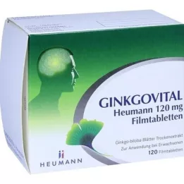 GINKGOVITAL Heumann 120 mg õhukese polümeerikattega tabletid, 120 tk
