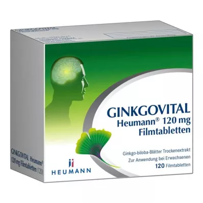 GINKGOVITAL Heumann 120 mg õhukese polümeerikattega tabletid, 120 tk