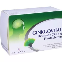 GINKGOVITAL Heumann 240 mg õhukese polümeerikattega tabletid, 120 tk