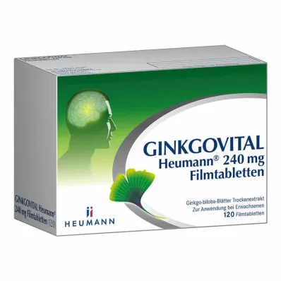 GINKGOVITAL Heumann 240 mg õhukese polümeerikattega tabletid, 120 tk