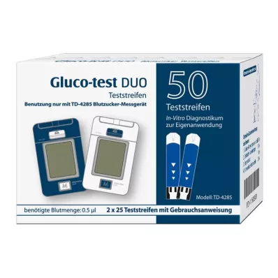 Gluco Test Duo testribad, 50 tk Gluco Test Duo testribad, 50 tk