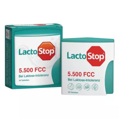 Lactostop 5500 FCC tabletid klõpsuga dosaatoriga, 50 tabletti